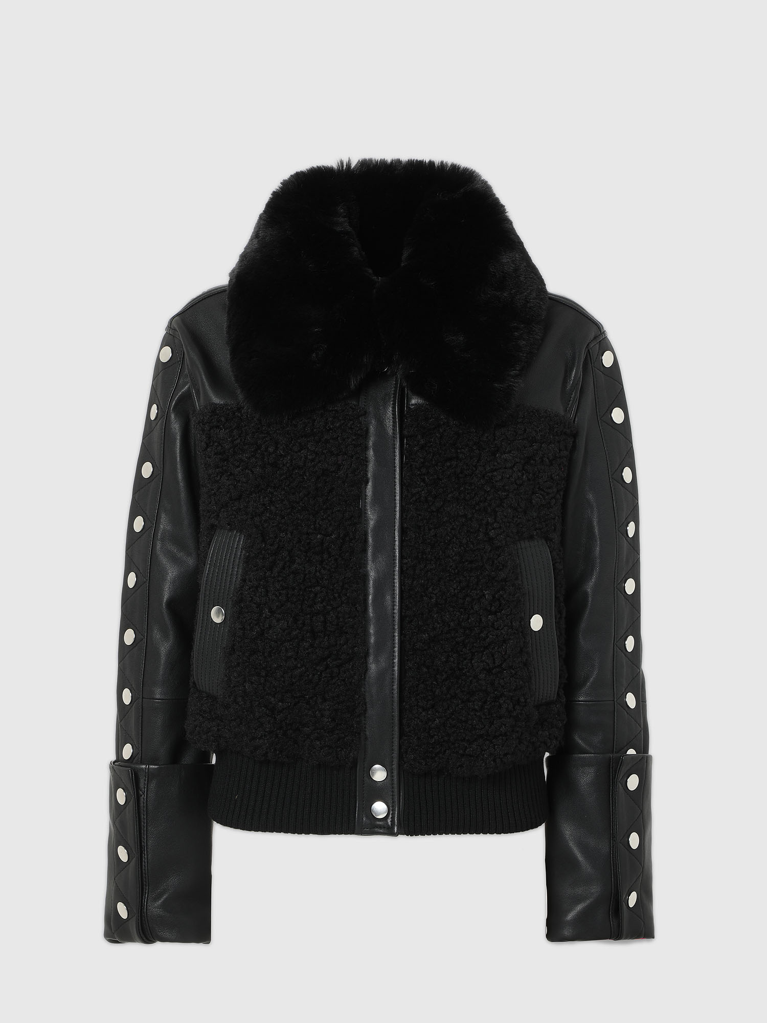  KOŽNA JAKNA L-CELIA-TEDDY JACKET A00683